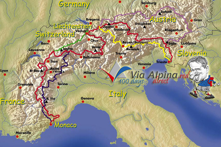 Via Alpina – Igor Gruber – 2640 km – 104 dni